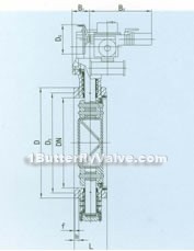 Anti-sediment butterfly valve constructral diagram(pic1)