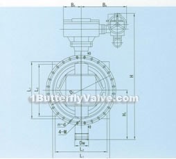 Anti-sediment butterfly valve constructral diagram(pic2)