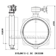 Manual metal hard-sealed wafer butterfly valve constructral diagram(pic2)